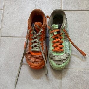 Nike Kids' Orange and Green Sneakers